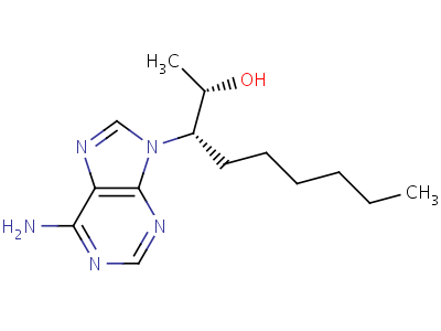 (2S,3S)-3-(6-氨基-9-嘌呤基)壬烷-2-醇结构式,51350-19-7结构式