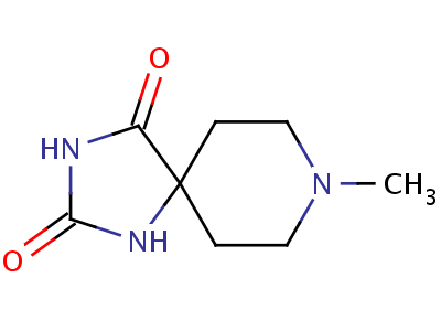 8-甲基-1,3,8-三氮杂螺[4.5]癸烷-2,4-二酮结构式,52094-69-6结构式