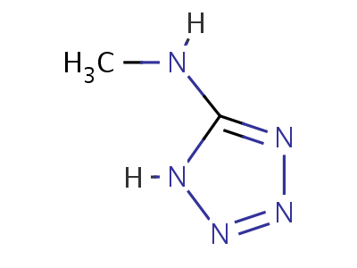 N-甲基-2H-四唑-5-胺结构式,53010-03-0结构式