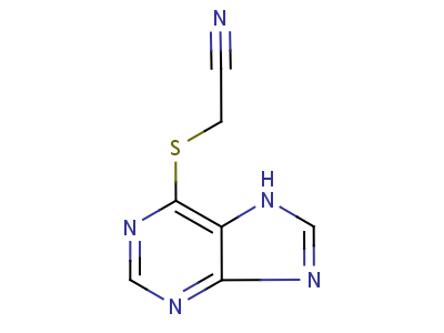 Acetonitrile, (purin-6-ylthio)-Structure,5443-91-4Structure Acetonitrile, (purin-6-ylthio)- Structure,5443-91-4Structure