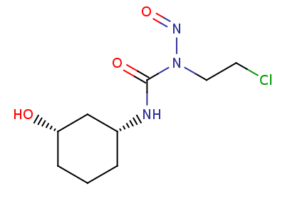 顺式-1-(2-氯乙基)-3-(3-羟基环己基)-1-亚硝基脲结构式,56323-45-6结构式