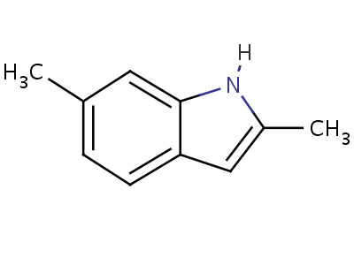 2,6-二甲基-1H-吲哚结构式,5649-36-5结构式