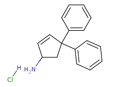 4,4-二苯基-2-环戊烯基胺结构式,56740-43-3结构式
