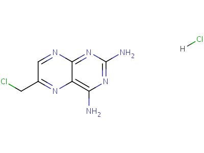 2,4-二氨基-6-氯甲基蝶啶结构式,57521-63-8结构式