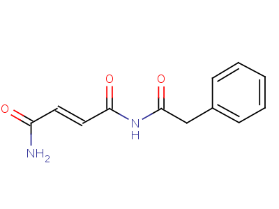 (E)-n-(苯基乙酰基)-2-丁烯二酰胺结构式,57687-92-0结构式