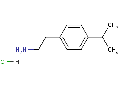 4-异丙基苯乙胺盐酸盐结构式,61035-87-8结构式
