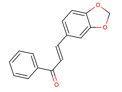 3,4-亚甲基二氧基查尔酮结构式,644-34-8结构式