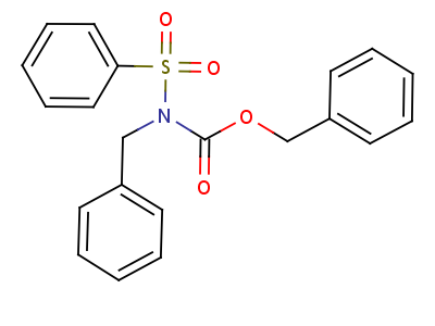 n-(苯磺酰基)-n-苄基-氨基甲酸苄酯结构式,6629-36-3结构式