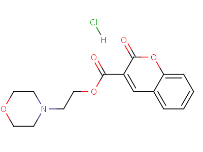 2-吗啉-4-基乙基 2-氧代色烯-3-羧酸结构式,73728-41-3结构式