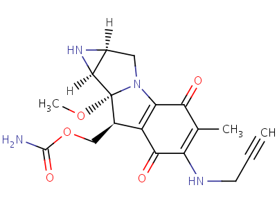 N(6)-2-丙炔丝裂霉素 c结构式,78142-79-7结构式