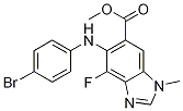 5-(4-溴苯基氨基)-4-氟-1-甲基-1H-苯并[d]咪唑-6-羧酸甲酯结构式_1000340-06-6结构式