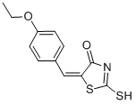 (5E)-5-(4-乙氧基亚苄基)-2-疏基-1,3-噻唑-4(5H)-酮结构式_100063-24-9结构式