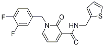 1-(3,4-二氟苄基)-2-氧代-n-(噻吩-2-甲基)-1,2-二氢吡啶-3-羧酰胺结构式_1001413-87-1结构式