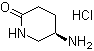 (R)-5-氨基-2-哌啶酮盐酸盐结构式_1003021-01-9结构式