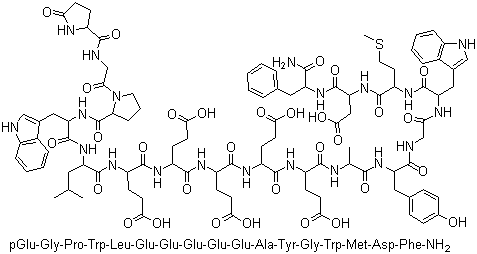 大胃泌素I,人结构式_10047-33-3结构式