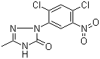 2-(2,4-二氯-5-硝基苯基)-1,2-二氢-5-甲基-3H-1,2,4-噻唑-3-酮结构式_100563-34-6结构式