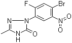 2-(4-溴-2-氟-5-硝基苯基)-1,2-二氢-5-甲基-3H-1,2,4-噻唑-3-酮结构式_100563-50-6结构式