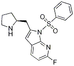 6-氟-1-(苯磺酰基)-2-[(2S)-2-吡咯烷甲基]-1H-吡咯并[2,3-b]吡啶结构式_1008108-83-5结构式
