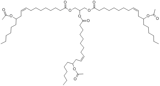1,2,3-丙烷三基三[(R)-12-(乙酰氧基)油酸酯]结构式_101-34-8结构式