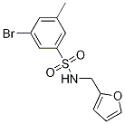 N-(呋喃-2-甲基)3-溴-5-甲基苯磺酰胺结构式_1020252-90-7结构式