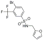 N-(呋喃-2-甲基)4-溴-3-三氟甲基苯磺酰胺结构式_1020252-97-4结构式