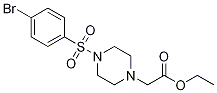 2-(4-(4-溴苯基磺酰基)哌嗪乙酸乙酯结构式_1022353-79-2结构式
