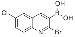 B-(2-溴-6-氯-3-喹啉)硼酸结构式_1026203-93-9结构式