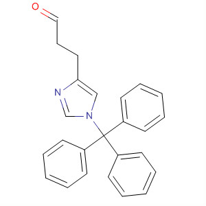 3-(1-三苯甲游基-1H-咪唑-4-基)丙醛结构式_102676-61-9结构式
