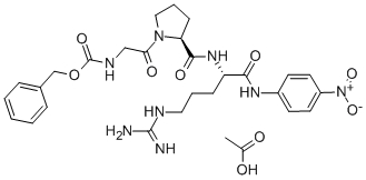 Z-甘氨酰-L-脯氨酰-L-精氨酰对硝基苯胺醋酸盐结构式_102679-70-9结构式
