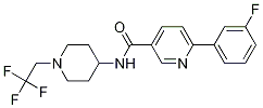 6-(3-氟苯基)-N-[1-(2,2,2-三氟乙基)-4-哌啶基]-3-吡啶羧酰胺结构式_1033836-12-2结构式