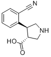 (3R,4S)-4-(2-氰基苯基)吡咯烷-3-羧酸结构式_1049978-70-2结构式