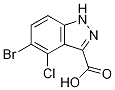 5-Bromo-4-chloro-1h-indazole-3-carboxylic acidStructure,10502-50-8Structure 5-Bromo-4-chloro-1h-indazole-3-carboxylic acid Structure,10502-50-8Structure
