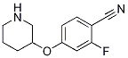 2-氟-4-(哌啶-3-基氧基)-苯甲腈结构式_1063734-68-8结构式