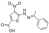 (7ci)-5-[(-alpha--甲基亚苄基)肼基]-4-硝基-2-噻吩羧酸结构式_106384-11-6结构式