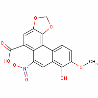 8-羟基-9-甲氧基-6-硝基萘并[2,1-g][1,3]苯并二氧戊环-5-羧酸结构式_107259-48-3结构式