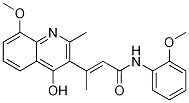 (E)-3-(4-羟基-8-甲氧基-2-甲基喹啉-3-基)-N-(2-甲氧基苯基)2-丁酰胺结构式_1072944-93-4结构式