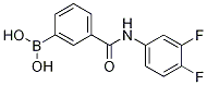 N-(3,4-二氟苯基) 3-硼苯甲酰胺结构式_1072946-15-6结构式