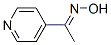 (Z)-1-(吡啶-4-基)乙酮 肟结构式_107445-21-6结构式