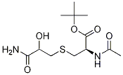 N-乙酰基-s-(3-氨基-2-羟基-3-氧代丙基)-l-半胱氨酸-1,1-二甲基乙酯结构式_1079950-08-5结构式