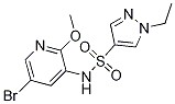 N-(5-溴-2-甲氧基-3-吡啶)-1-乙基-1H-吡唑-4-磺酰胺结构式_1083326-09-3结构式