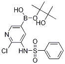 N-[2-氯-5-(4,4,5,5-四甲基-1,3,2-二噁硼烷-2-基)-3-吡啶]-苯磺酰胺结构式_1083326-55-9结构式