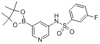 3-氟-n-[5-(4,4,5,5-四甲基-1,3,2-二噁硼烷-2-基)-3-吡啶]-苯磺酰胺结构式_1083326-61-7结构式