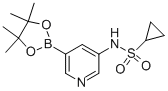 n-[5-(4,4,5,5-四甲基-1,3,2-二噁硼烷-2-基)-3-吡啶]-环丙烷磺酰胺结构式_1083327-53-0结构式