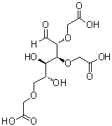 2,3,6-三-O-(羧甲基)-D-葡萄糖[1H-NMR]结构式_108844-55-9结构式