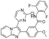 5-(3-(2-氯嘧啶-4-基)咪唑并[1,2-a]吡啶-2-基)-n-(2,6-二氟苯基)-2-甲氧基苯甲酰胺结构式_1089278-50-1结构式