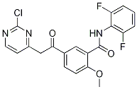 5-(2-(2-氯嘧啶-4-基)乙酰基)-n-(2,6-二氟苯基)-2-甲氧基苯甲酰胺结构式_1089278-52-3结构式
