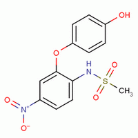N-[2-(4-羟基苯氧基)-4-硝基苯基]甲烷磺酰胺结构式_109032-22-6结构式