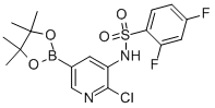 n-[2-氯-5-(4,4,5,5-四甲基-1,3,2-二噁硼烷-2-基)-3-吡啶]-2,4-二氟-苯磺酰胺结构式_1093819-56-7结构式