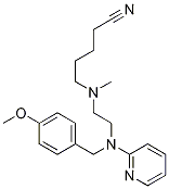 N-(4-氰基丁基)-n-(4-甲氧基苄基)-n-甲基-n-2-吡啶-1,2-乙烷二胺结构式_109912-34-7结构式