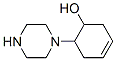 3-Cyclohexen-1-ol,6-(1-piperazinyl)-(9ci) Structure
